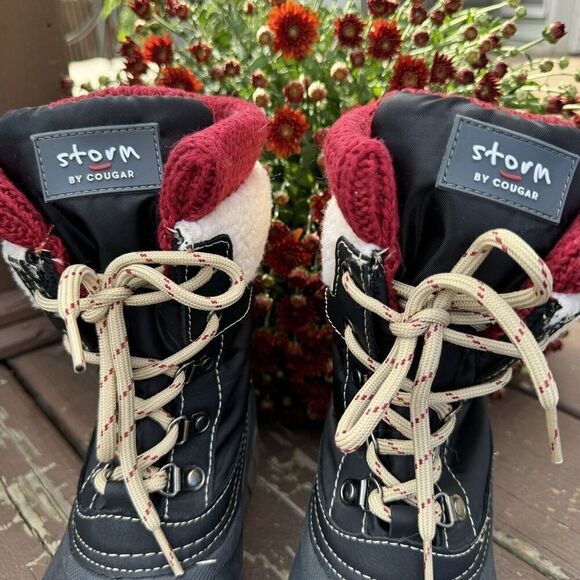 Storm by Cougar Women's Creek Winter Boots Lace Up Booties Black Size 7 M - Picture 2 of 11